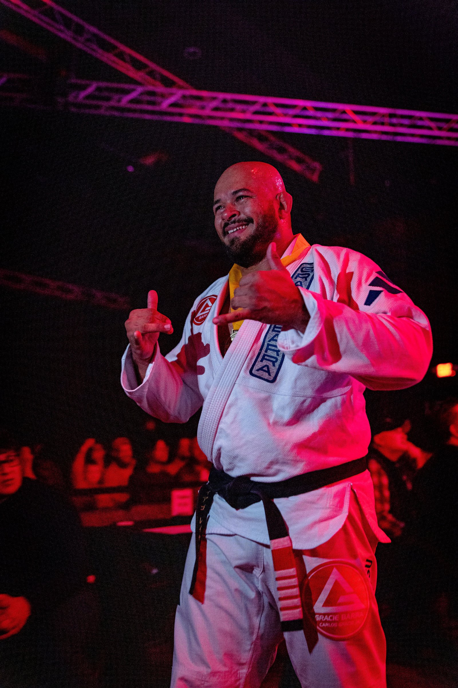 Thiago Reinaldo celebrating a victory at Copa Elite